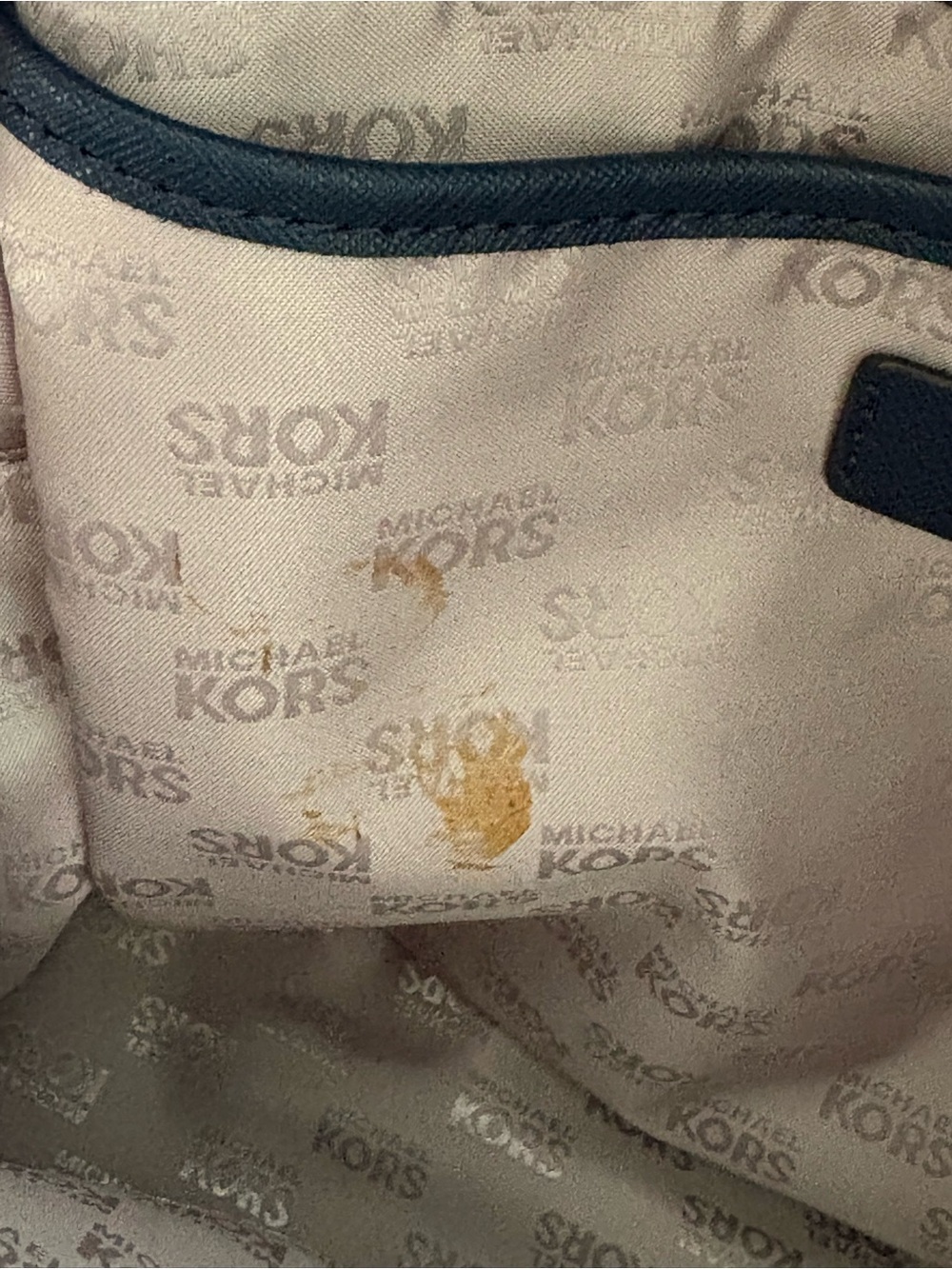 Michael Kors Navy and White Floral Backpack - Picture 8 of 8